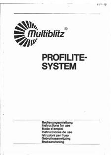 Multiblitz Profilite Systems manual. Camera Instructions.